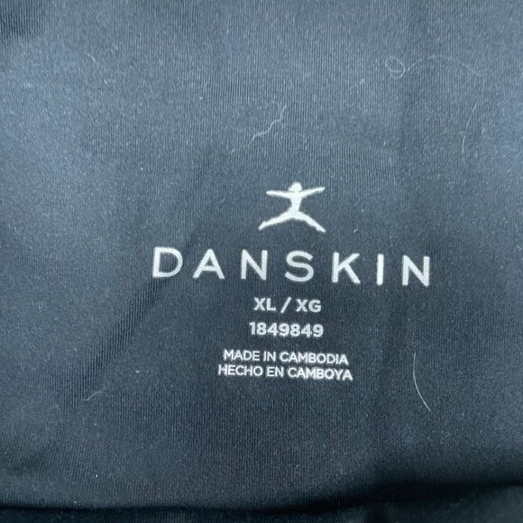 Danskin Lightweight Tight Black Leggings XL High Waist Stretch d0420 - Picture 4 of 7